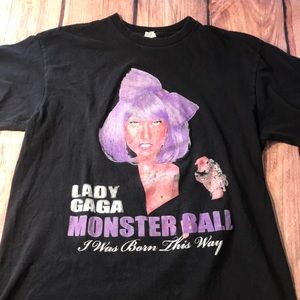 Vintage Lady GaGa Monster Ball Tour T Shirt RARE